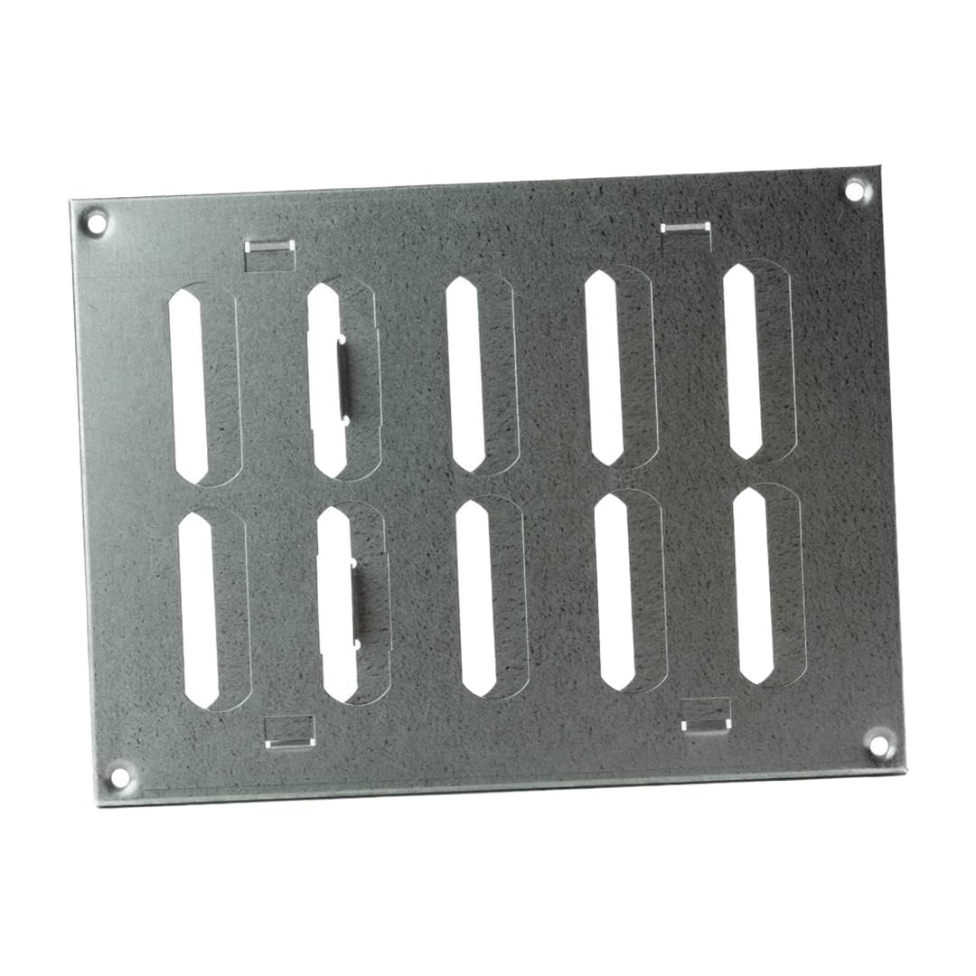 Galvanised Steel Air Vent Grille 200mm X 150mm With Shutter Flat Duct Cover from B&Q