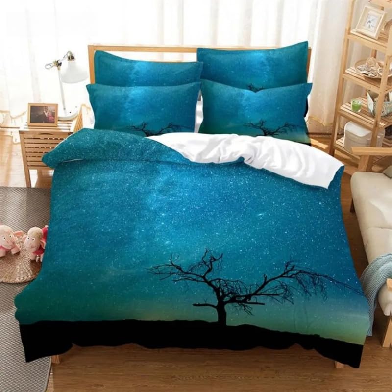 Housse de couette 220x240 anti-plis en microfibre douce contre les nuits agitées