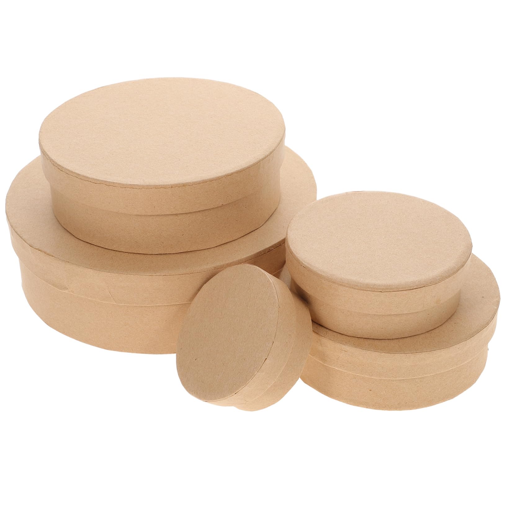 Scatola Rotonda Regalo 5 Pezzi in Cartone per Profumi e Caramelle