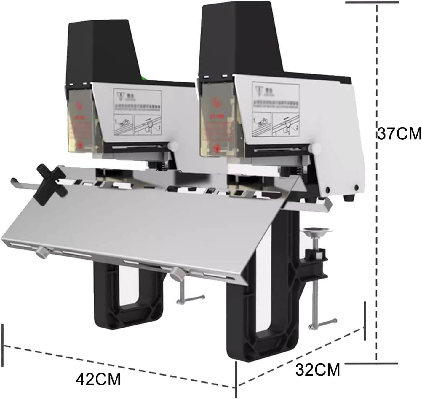 Cucitrice elettrica automatica a doppia testa, forza 9 livelli, capacità 40 fogli, pedale, per casa, scuola, ufficio