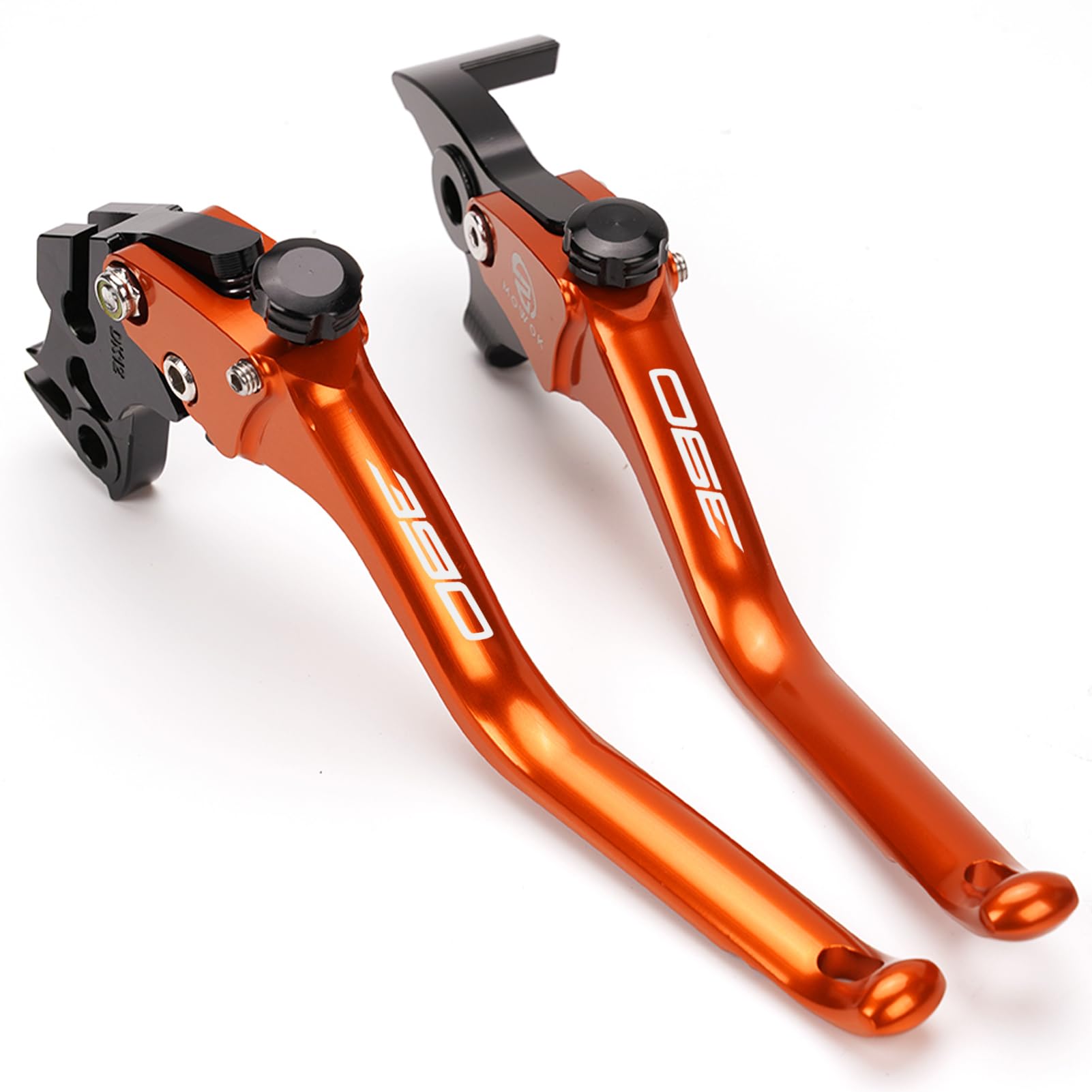 CNC Motorcycle Clutch Brake Lever Compatible with 2023 390 Adventure DUK 390 RC390 2013-2023 Handle Brake Levers Brake Clutch Levers (Orange, 390)-image-40