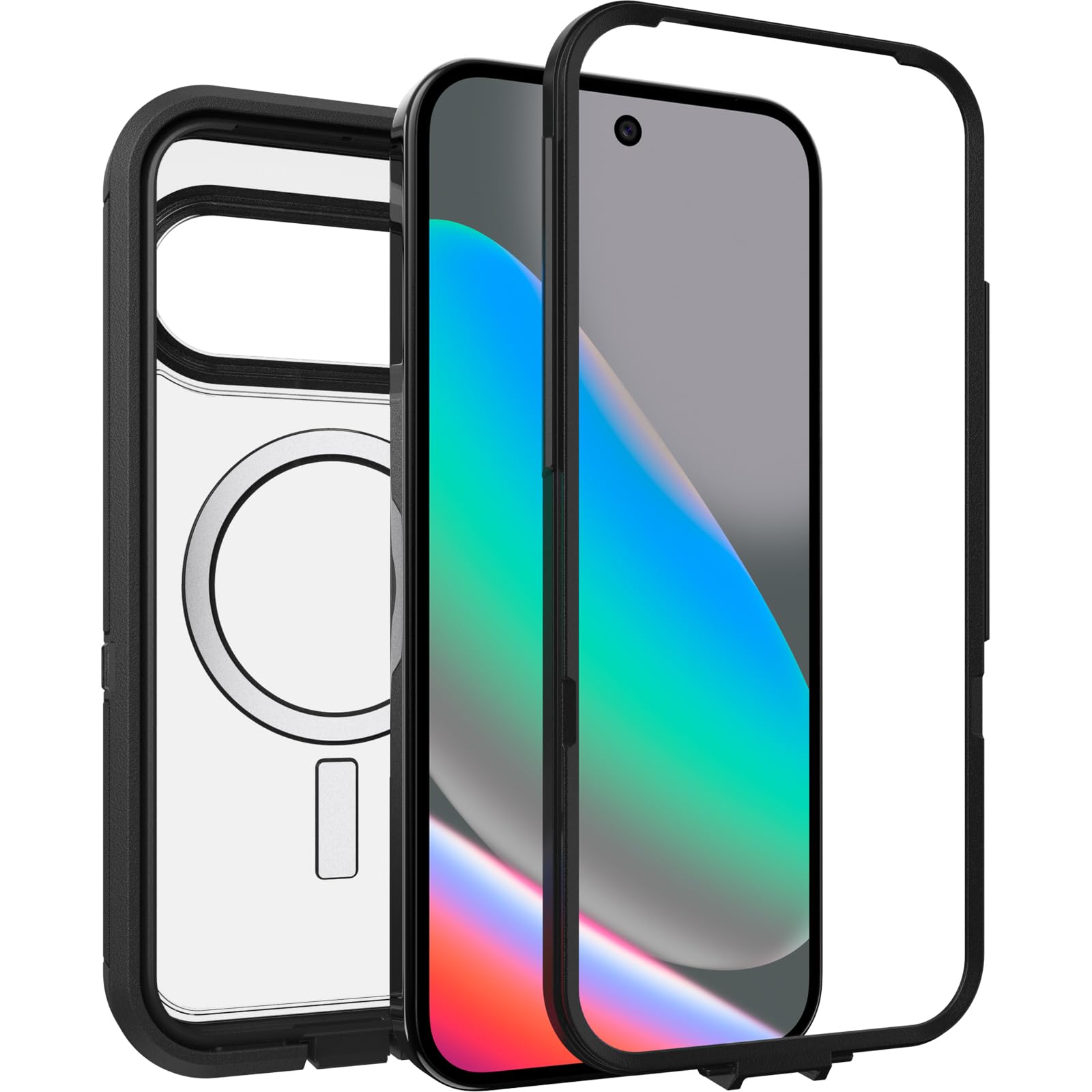 OtterBox Cover Defender Series Pro XT con Pixelsnap per Google Pixel 10/Pixel 10 Pro, resistente a shock e cadute, cover ultra robusta, testata 7x vs le norme MIL-STD 810G, Nero, Senza Retail Package