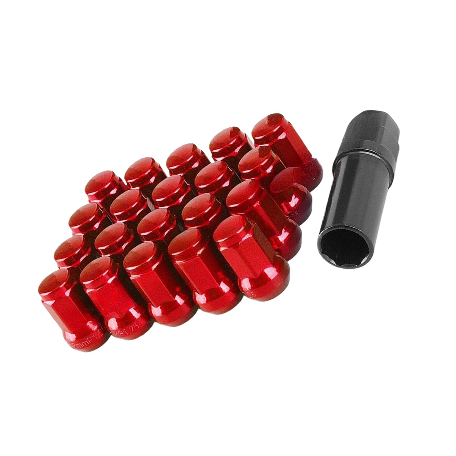 Carbon Steel AntiTheft Wheel Bolts 20pcs Wheel Nut for Vehicles Universally Fit with Tamper Proof Hexagonal Structure Security Nut