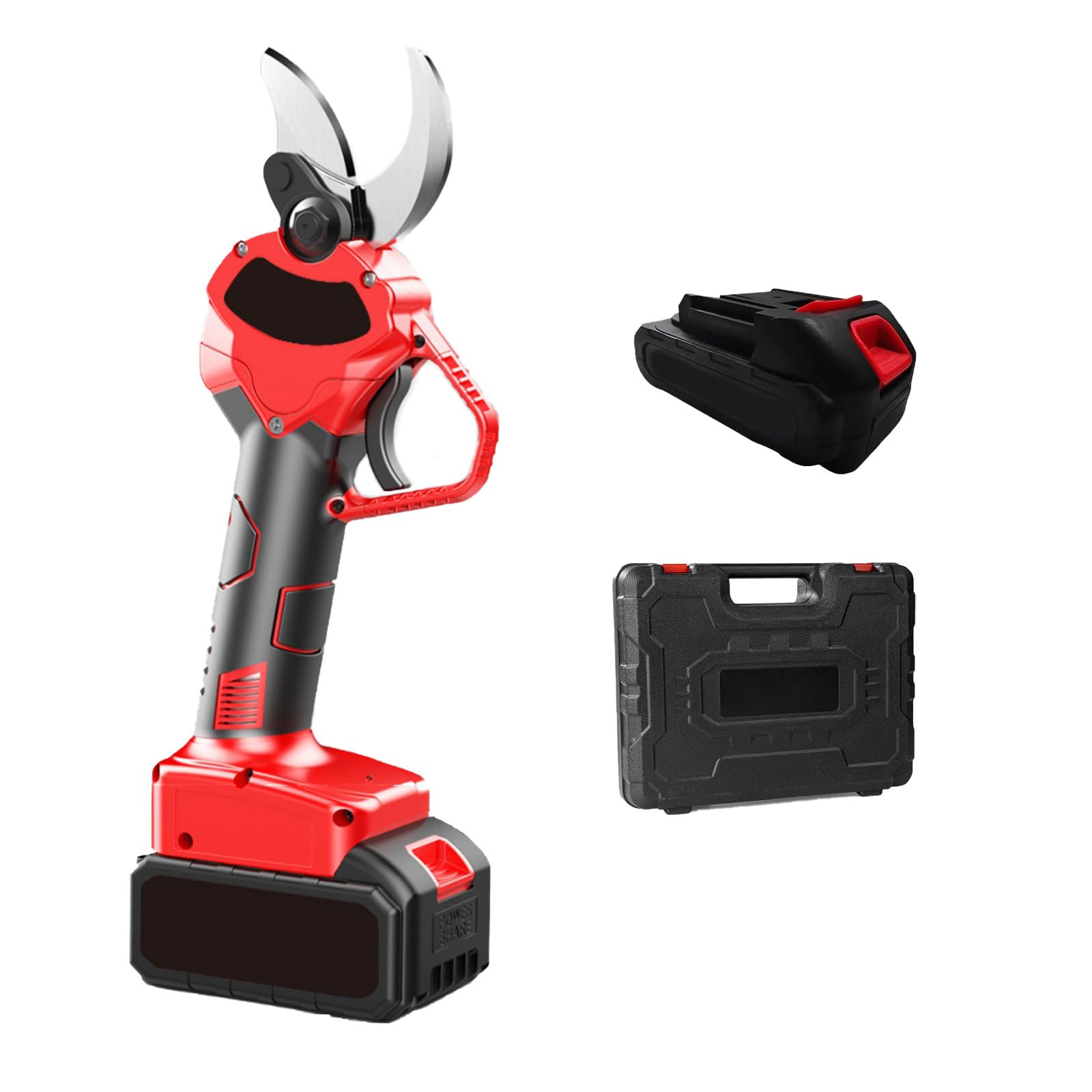Tijeras De Podar EléCtricas, Podadora De áRboles InaláMbrica, Tijeras De Podar A BateríA Para Cortar Ramas, Con 2 BateríAs Recargables De 1500 Mah, DiáMetro De Corte Opcional,30mm(1.2in)
