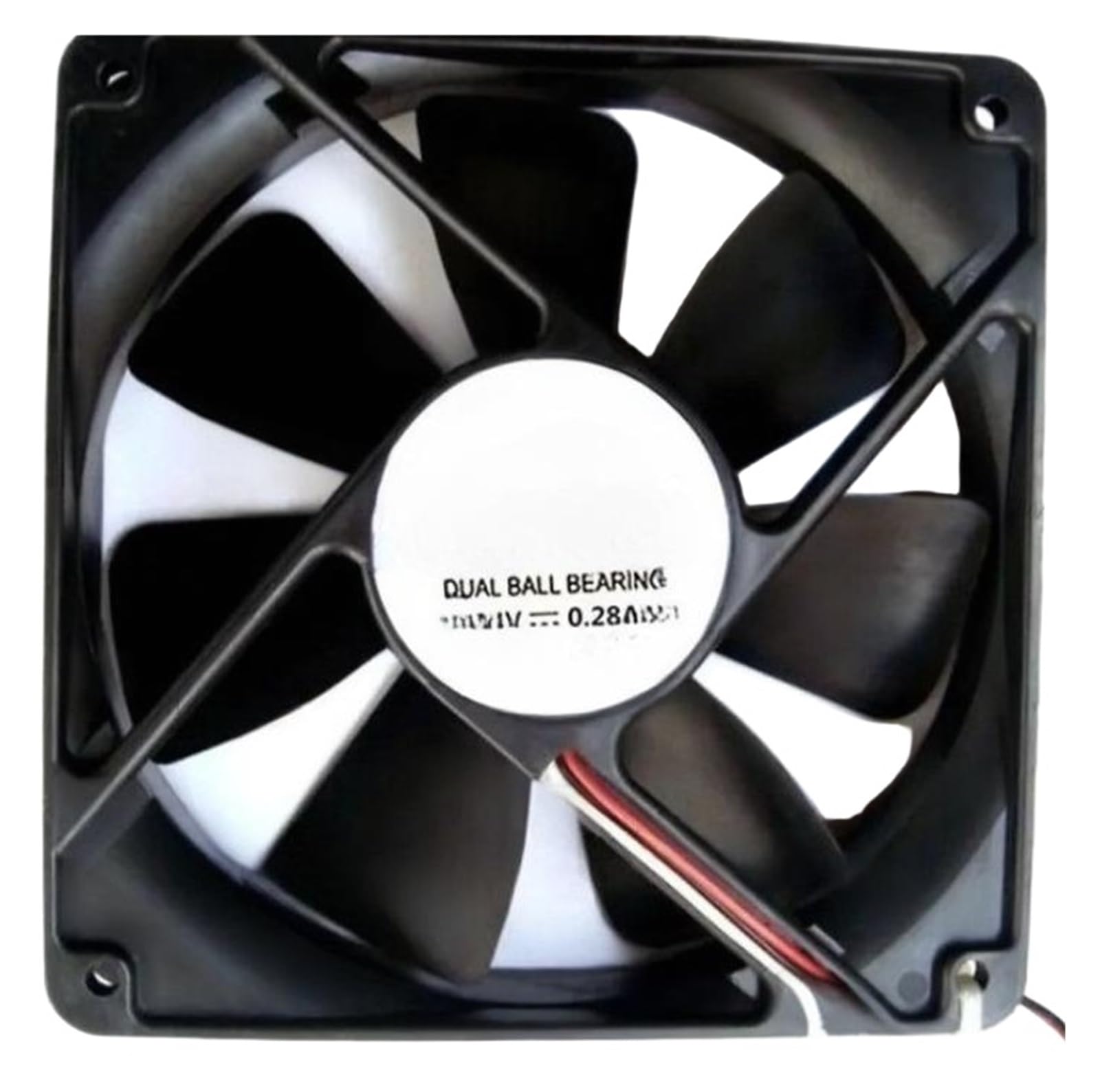 PEQYUACTE JF1225B2UA-R 24V 0.28A 12025 120 * 120 * 25mm 12CM Fan 3-Wire