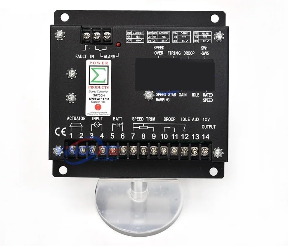 S6700H S6700E Generator Engine Speed Controller Governor Actuator Control Module Motor Panel Generator Parts(S6700E Copy)