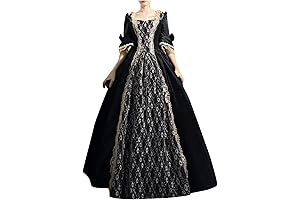 Alluring Victorian Silhouette: Women's Tangled Corset Medieval Gown
