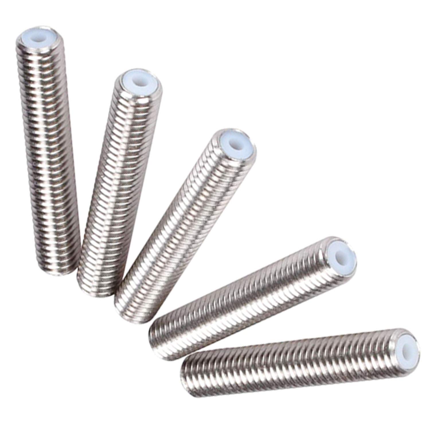 RLECS 5-Pack MK8 Makerbot Teflon Throat Tube for 3D Printers Extruder 1.75mm Length 30mm-picture-27