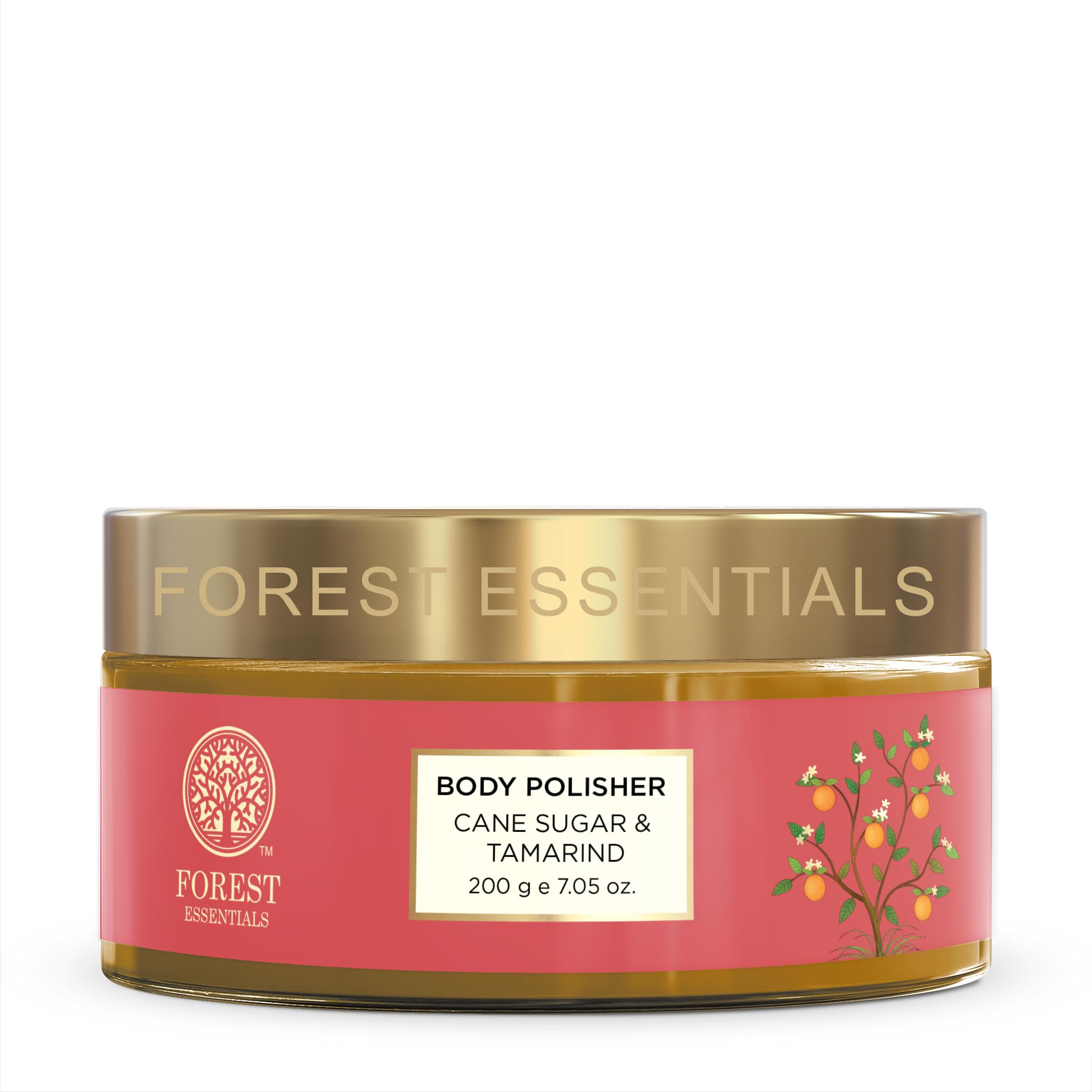 Forest Essentials Body Polisher Cane Sugar & Tamarind | Natural Ayurvedic Body Scrub for Skin Brightening | Exfoliates & Deeply Nourishes | Removes Tan | Lightly Scents-image-40
