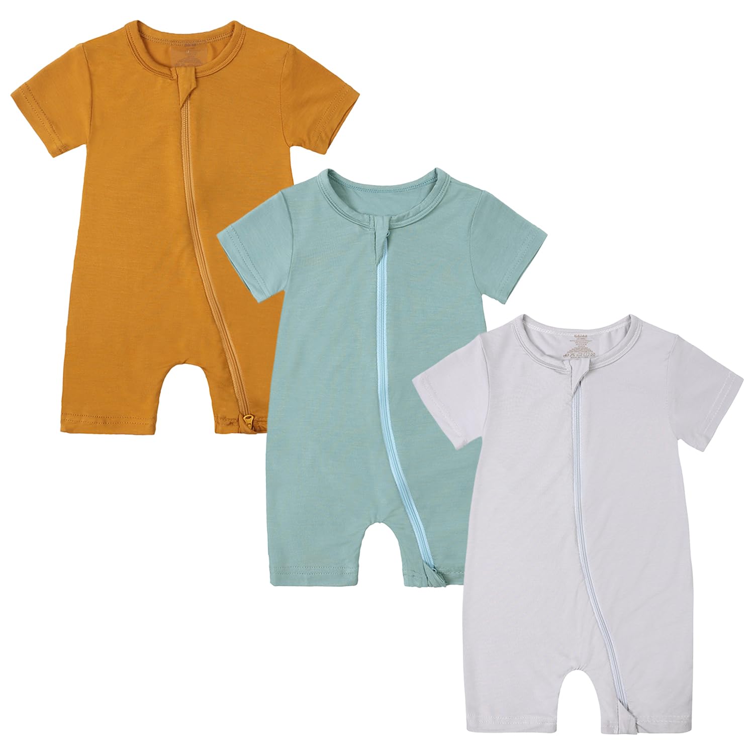 Petalum Lot De 3 Grenouillères Bébé Filles Eté Barboteuses Garçon