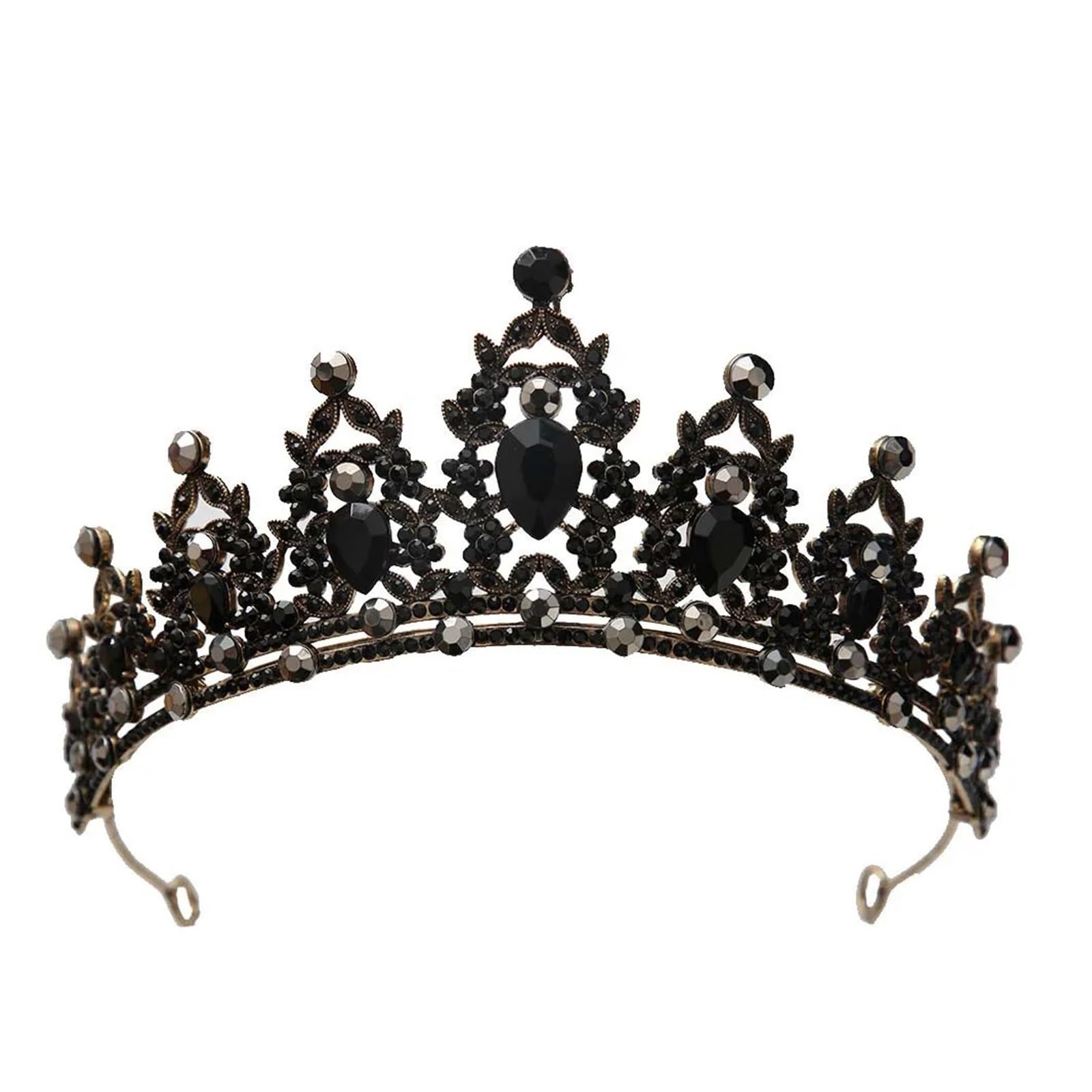 Corona di lusso elegante in cristallo, accessori per capelli, tiara per donne, festa, corona da sposa con strass rosso e viola, gioielli per capelli adatti per tiara da matrimonio, tiara da compleanno