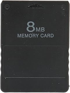 Game Memory Card, 8MB PS2 High Speed Game Memory Card Plug and Play FMCB1.966 External Memory Card for PS2(Black)