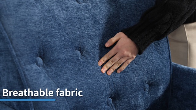 Sillón Confort Tela Azul miniatura 7