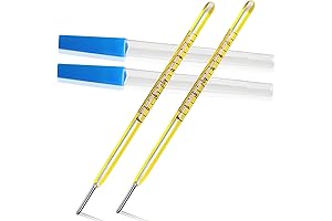 HARIKA LIFE Glass Thermometer for Adults Oral, 2PK