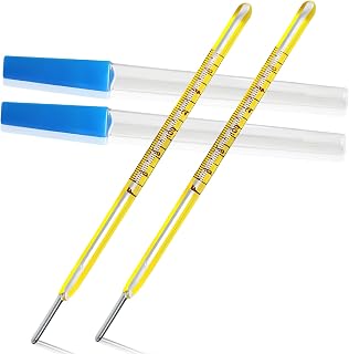 HARIKA LIFE Glass Oral Thermometer 2PCS for Adults Kids Babies - Accurate Basal Body Rectal ℃℉ Non-Digital Easy Read