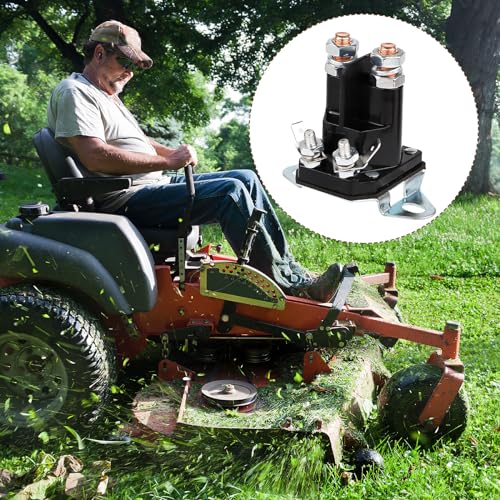 Solenoide de arranque 117-1197 de 12 V y 4 terminales para tractor cortacésped Exmark Toro 8