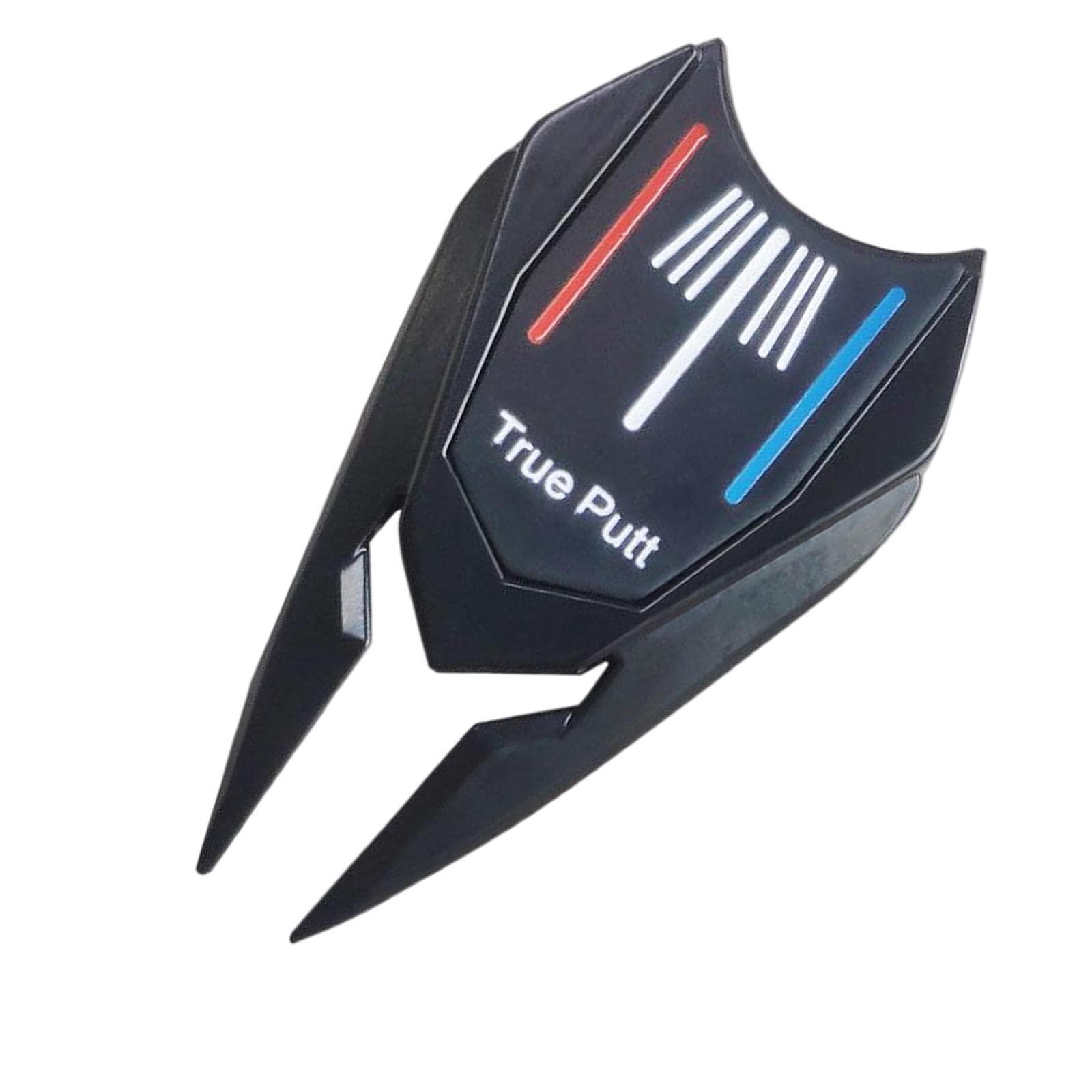 Colaxi Golf Fork Golf Ball Marker Alignment Tool Golf Equipment Multi-Functional Putt Parter Golf Cleaner for Pitch Mark Repair, Black