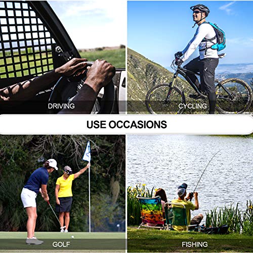 Image of SODQW Aviator Photochromic Sunglasses with Anti-glare Polarized Lens, Metal Frame with UV400 Protection for Driving Fishing