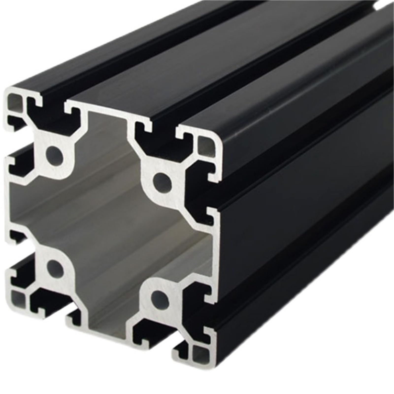GTPBAO Supporti industriali con telaio quadrato in alluminio anodizzato standard europeo 8080, profilo in alluminio da 250 mm e 9,84" di lunghezza Binario estruso(Silver)