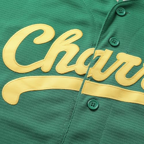 Kenny Powers Jerseys #55 Myrtle Beach Mermen Camiseta de Béisbol Button Down para Hombre miniatura 5