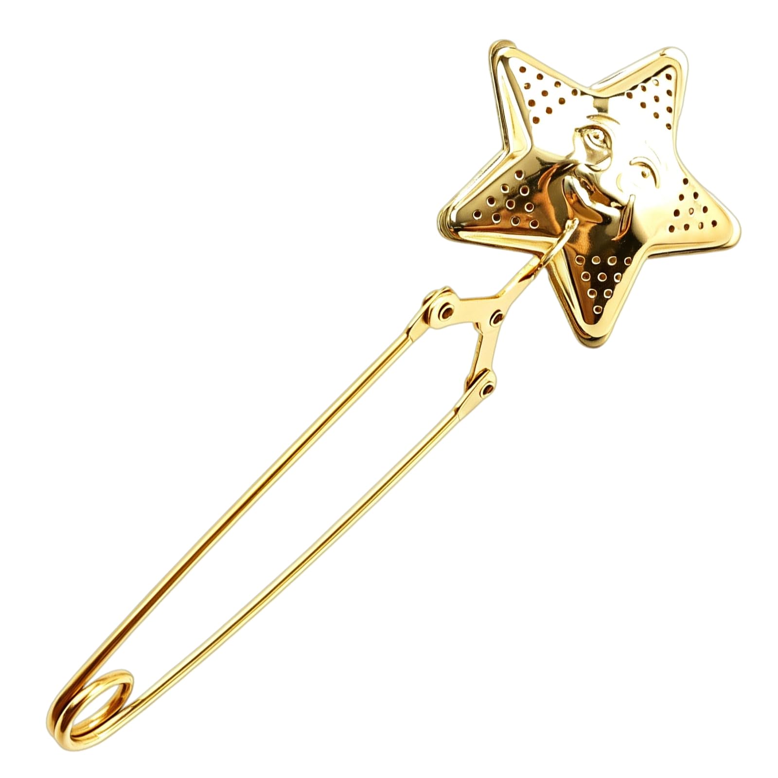 our fave Stylish Gold Plated Tea Ball Infuser with Fine Meshes Design Stainless Steel Tea Strainer for Great Brewing Brewing Tool