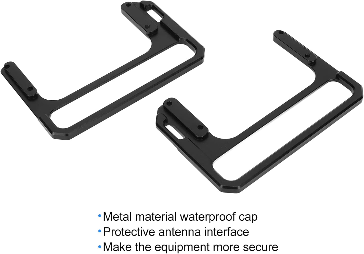 plplaaoo Metal Shortwave Radio Shield, Shortwave Radio Protection Bracket CNC Aluminum Alloy Side Handle, Side Handle Radio Shield, for X6100 Shortwave Radio Protection