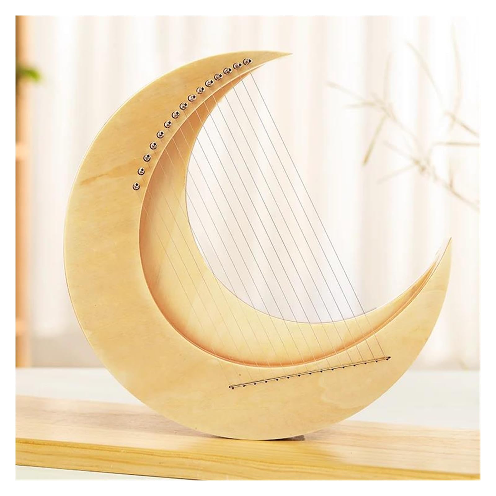 Erwachsene harfe Harfe 15 Saiten Fingerharfe Holzleier Tonart C Für Anfänger Musikinstrument
