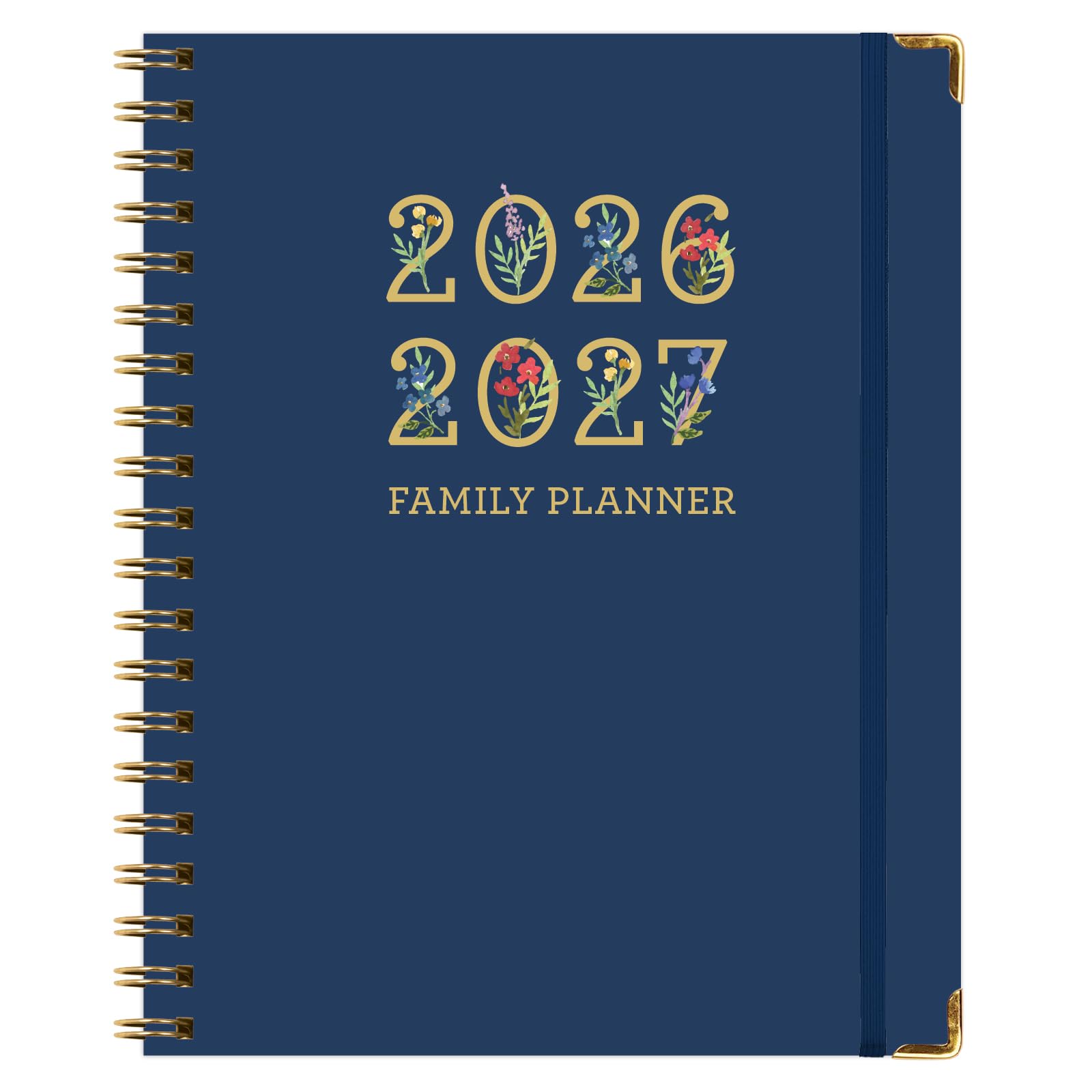 Familienplaner-Organizer – 21,6 x 27,9 cm Wochen- und Monatskalender (Mai 2026–Juni 2026). Für 5+ Personen, Mahlzeitenplanung, Budgetierung, Gewohnheiten-Tracker, Hardcover, Haushaltsplan-Organizer