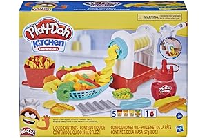 Play-Doh Kitchen Creations Cafe Playset: Spiral Fries Fun For Kids