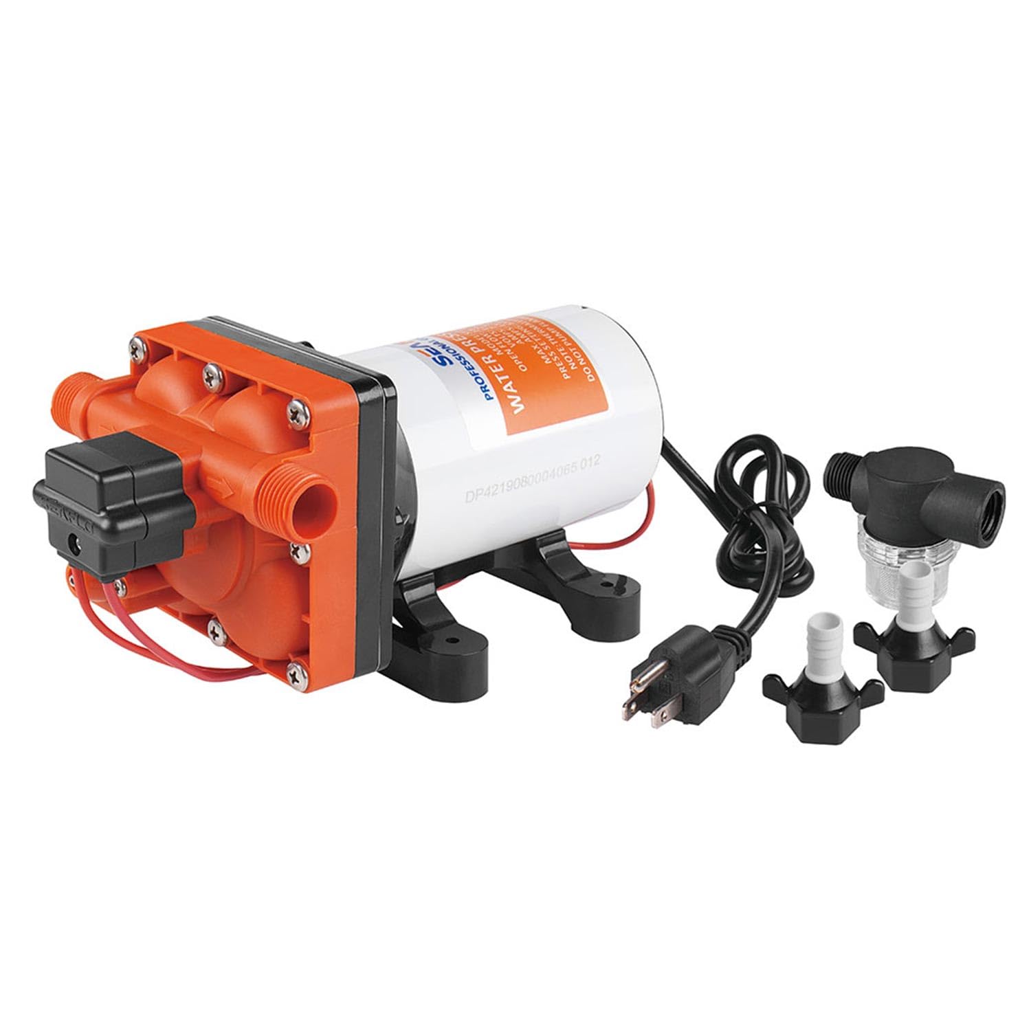 LIGHTEU®, Seaflo 220V 11,3 LPM 3,8 bar 42S Selbstansaugend mit Bypass Membranpumpe für Wasser bei Bedarf für Garten Camper SFDPA2-030-055-42