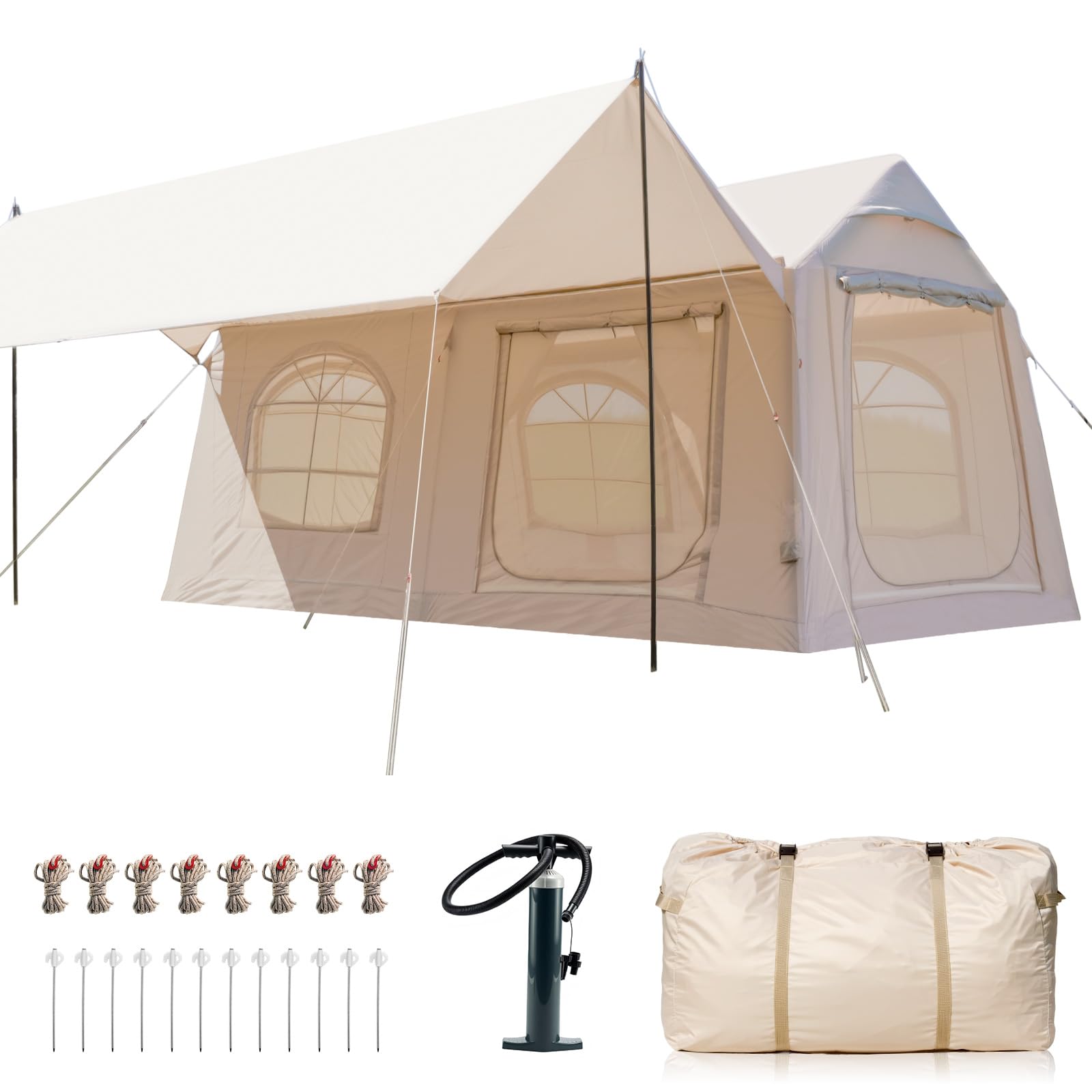 Ytaoeo Aufblasbares Zelt für Camping Outdoor Zelt Aufblasbares Gampingzelt aus Wasserdichtem Oxford-Stoff Air Glamping Zelte, Verschiedene Optionen