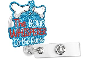 Ortho Nurse Dental Xray Oncology Irregular Badge Reel with Alligator Clip