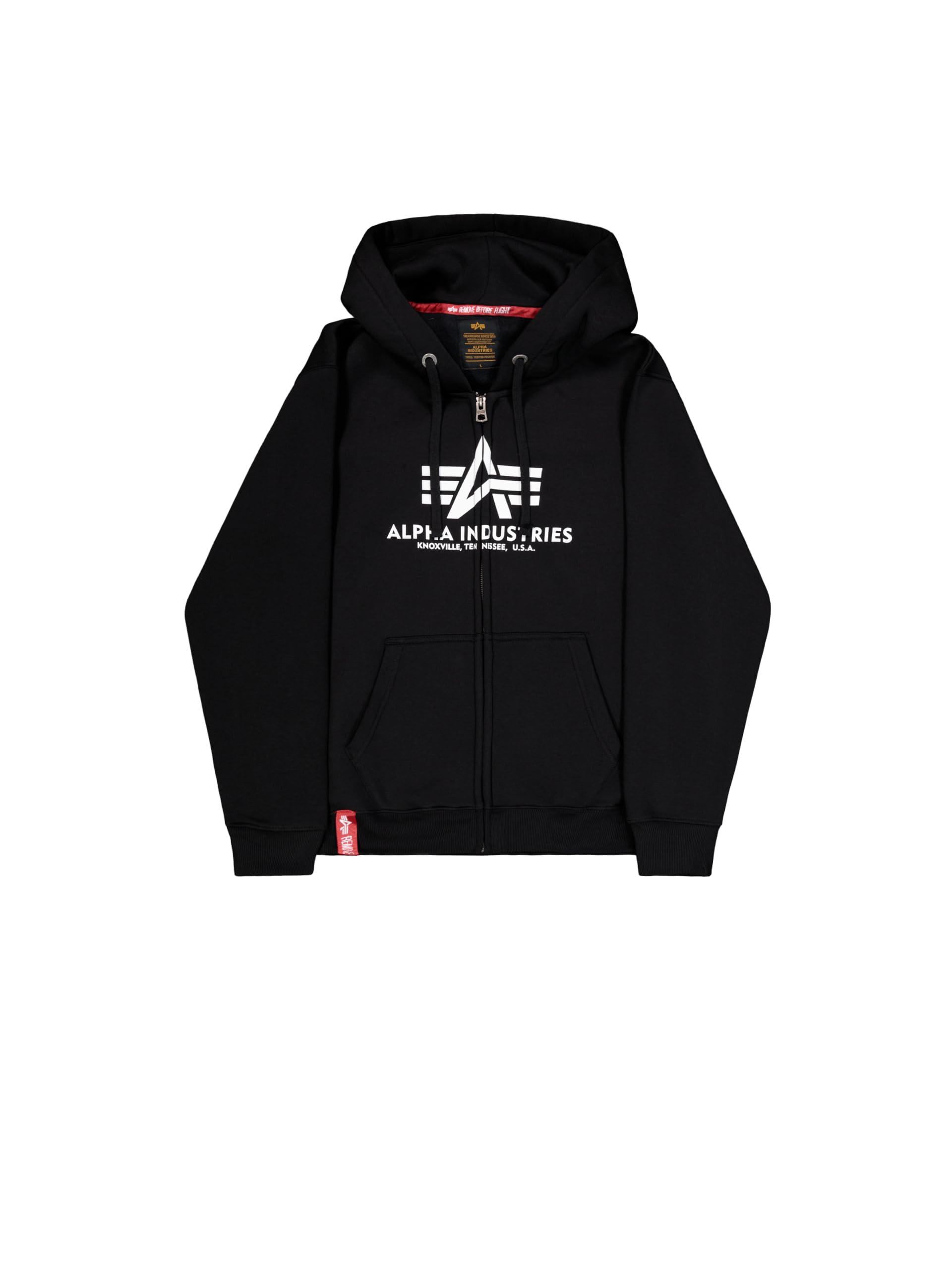 Alpha Industries Basic Zip Hoody Kapuzensweat für Herren Black