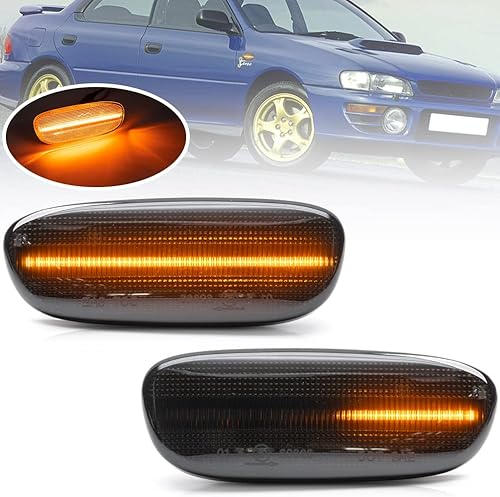 NJSBYL Impreza - Lámparas LED de marcador lateral para Subaru Impreza L LS Outback RS 1993 1994 1995 1996 1997 1998 1999 2000 2001
