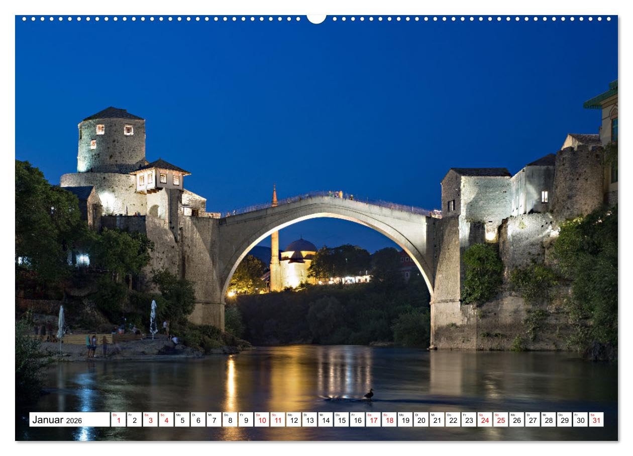 Der Balkan - Streifzüge durch atemberaubende Kulturlandschaften (Wandkalender 2026 DIN A2 quer), CALVENDO Monatskalender: Die zehn Saaten des Balkan ... Gebirgslandschaften. (CALVENDO Orte)