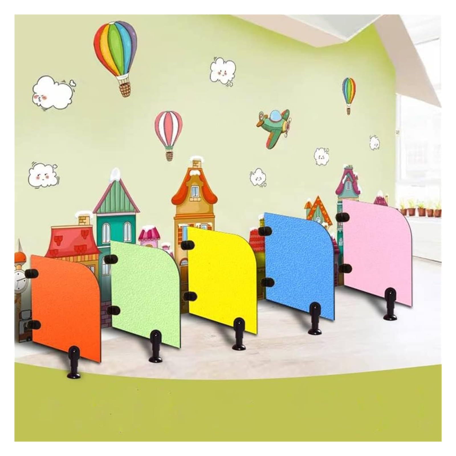 Mampara de baño: Mampara de baño con Pantalla para urinario, Separador de urinario, mampara divisoria para baño, protección y privacidad adicionales, Impermeable, separadores de Suelo para b