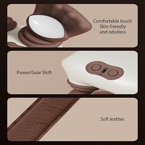 Miniatura 9 de Masajeador de cuello con calor, masaje eléctrico Shiatsu de tejido para hombro, diseño ergonómico similar a la mano, masaje de cuello con amasado