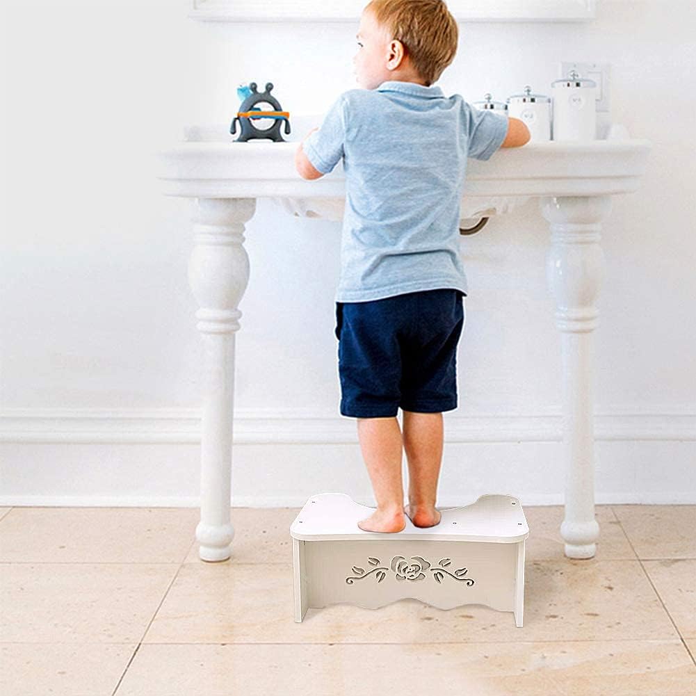 Sgabello per WC, Sgabello da Toilette Antiscivolo Sano e di Alta Qualità, per Anziani Bambini Donne Incinte Adulti, Antiscivolo per WC, 49,6 x 29,5 x 5,3 cm, Sgabello Antiscivolo per Bambini