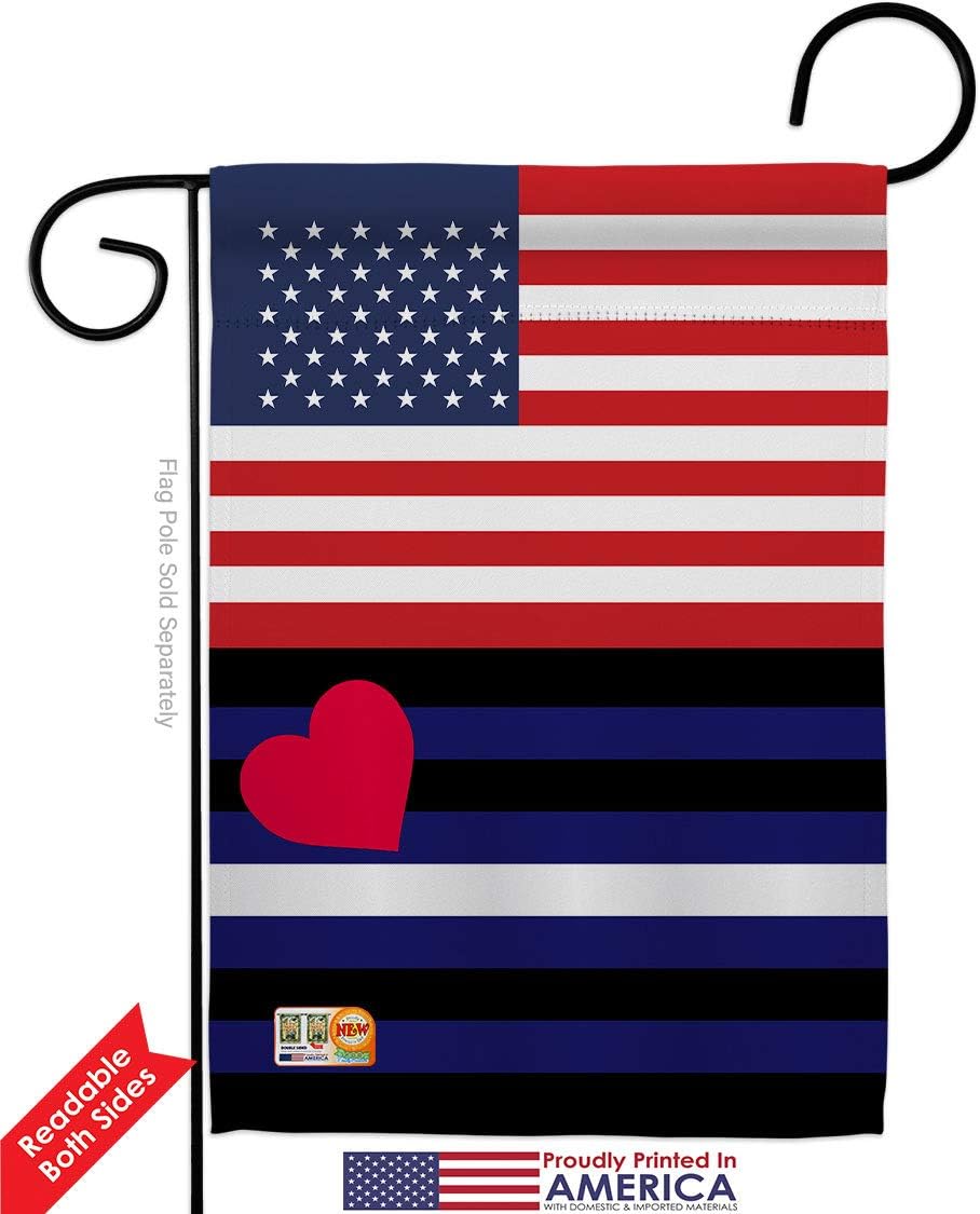 US Leather Pride Garden Flag Set with Stand Support Rainbow Love LGBT Gay Bisexual Pansexual Transgender Small Decorative Gift Yard House Banner Double-Sided Made In USA 13 X 18.5