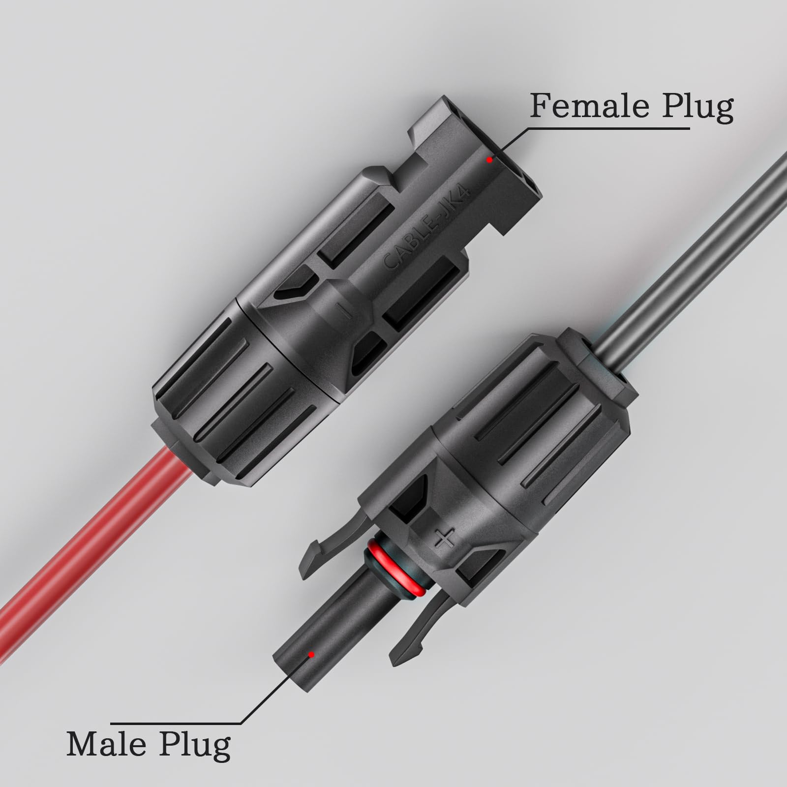 Goupchn Conector de panel solar a DC 8 mm Cable de extensión adaptador 16 AWG con adaptador de CC 5.5 mm x 2.5 mm para estación de energía de respaldo portátil GZ, generadores solares 6 pies