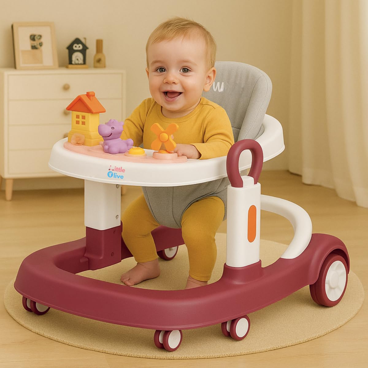 Little Olive House Walker - Maroon-picture-14