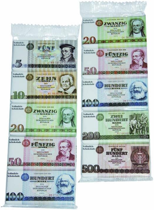 Minichocolate GDR Bank Notes