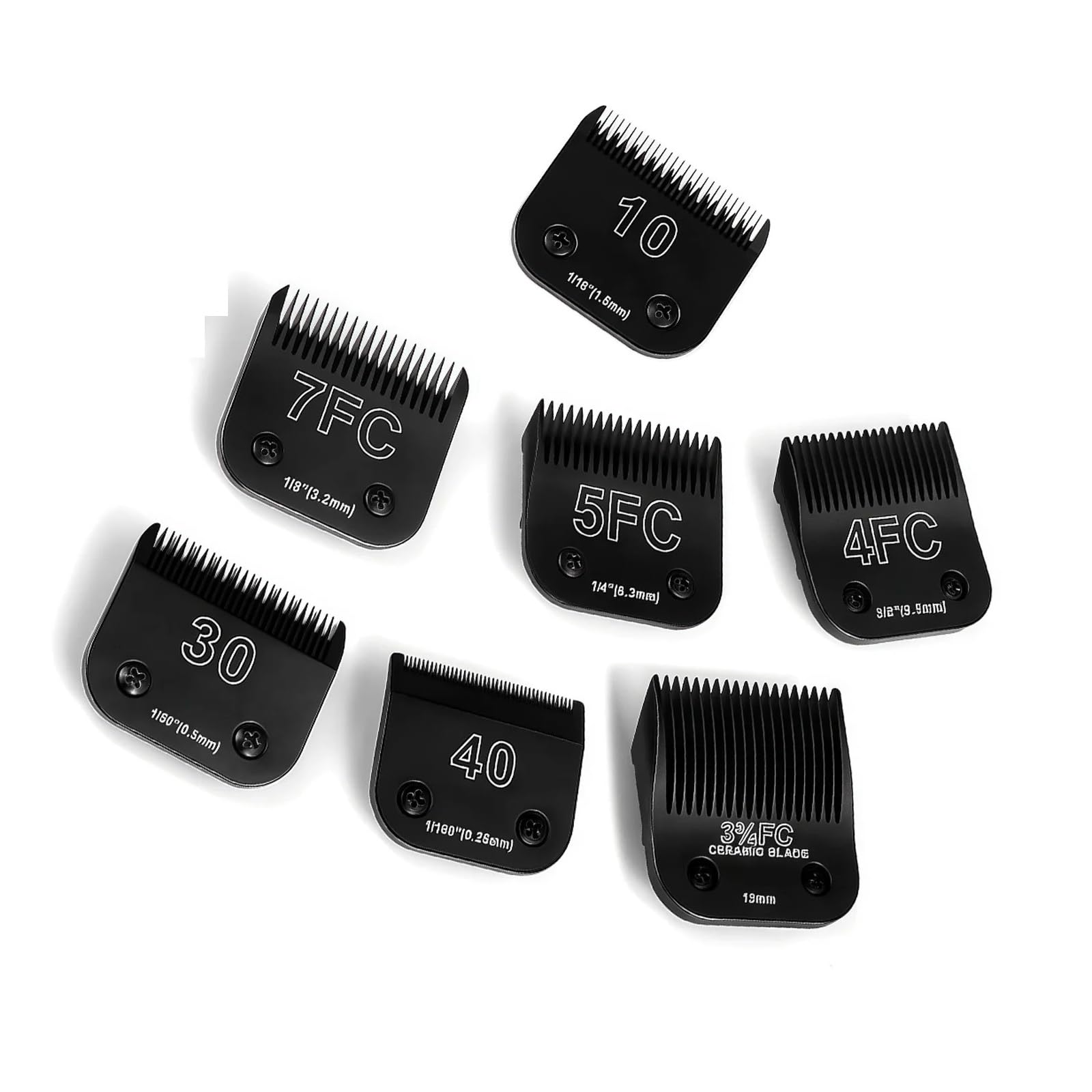 Compatible Con Andis, Compatible Con Oster A5, Compatible Con Wahl, Cuchilla De Peluquería for Perros Serie Km-10, | Black-3FC-13mm