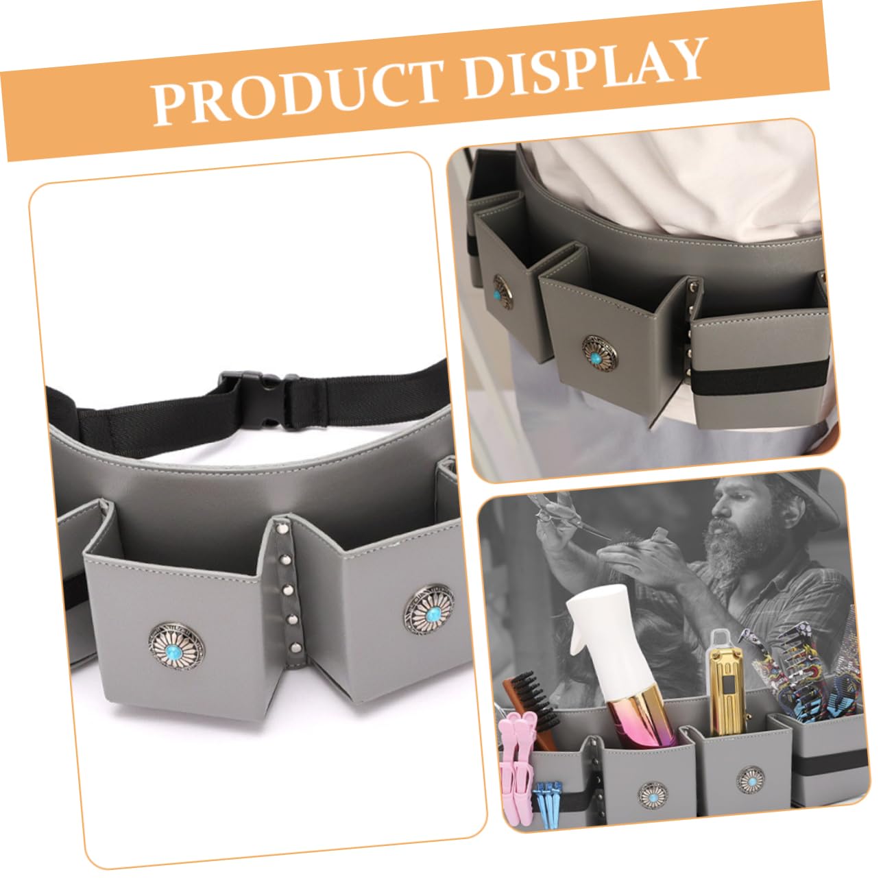 VALICLUD Sac Banane Pour Coiffeur Sacoche Pour Ciseaux Avec Ceinture Pour Ranger Outils De Coiffure