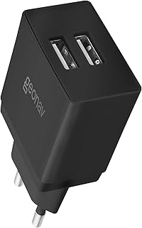 Geonav carregador de parede universal 2.1a 2 portas usb bivolt 10w