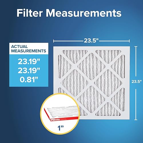 Miniatura 2 de Filtrete - Filtro de aire MERV 11 y MPR 1000, 23.5 x 23.5 x 1 pulgadas, filtro electrostático plisado de 1 pulgada para 3 meses, para caldera y aire
