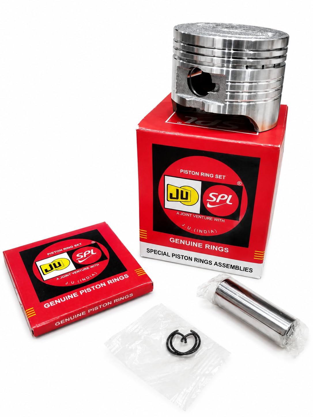 Piston Assembly Kit for Hero Honda HF Deluxe | 50.00mm Diameter | OEM Ring | Plain Surface (50.00mm - STD)-image-29