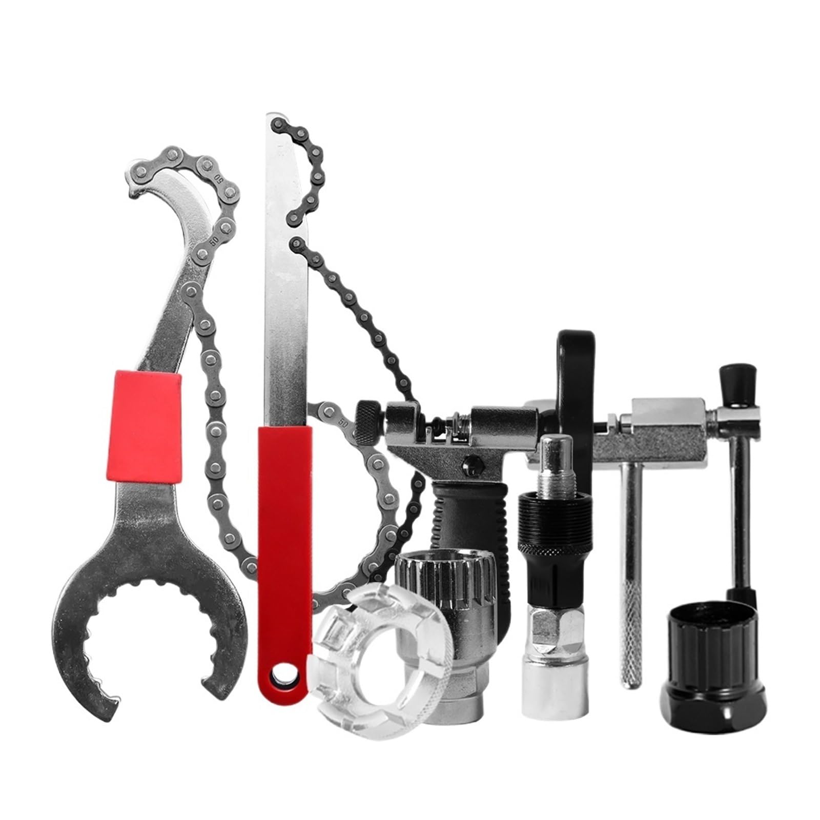 Fahrrad Reparatur Werkzeug Kits Schwungrad Entfernung Kette Breaker Cutter Kurbel Puller Schlüssel Kassette Halterung Extractor Sets(A set)
