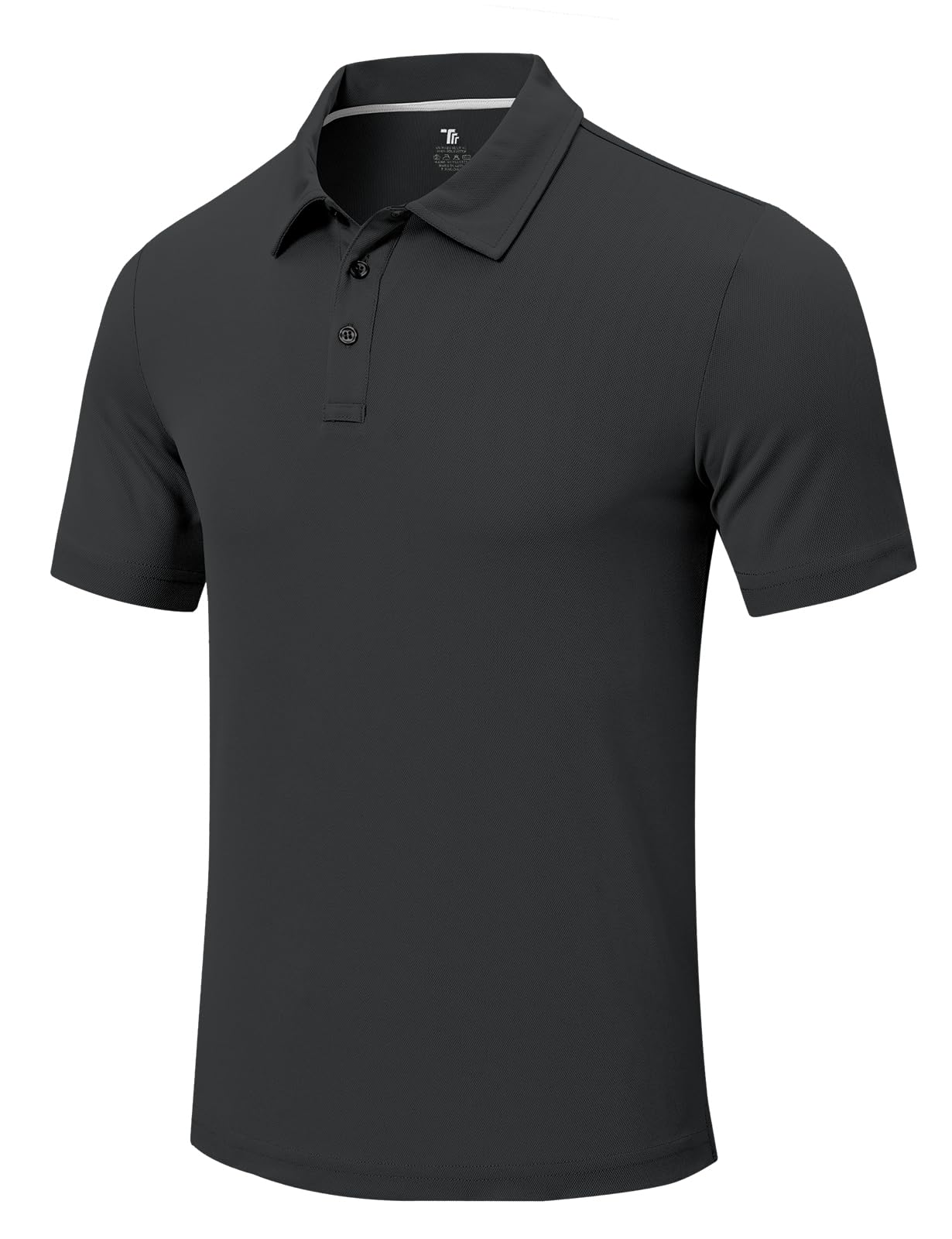 RdrukoMen's Golf Polo Shirt Short Sleeve Moisture Wicking Shirts Collared Outdoor UPF 50+ Pique Jersey Shirts