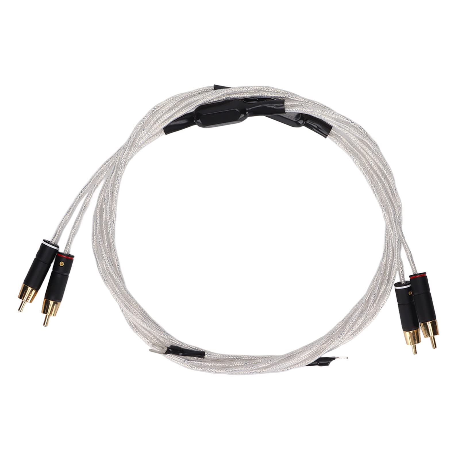 TOPINCN Audiophiles Cavo Trasmissione del Segnale Placcato Oro Premium Cavo da a per Appassionati di Domestico Bianco XS-0608 (1M)